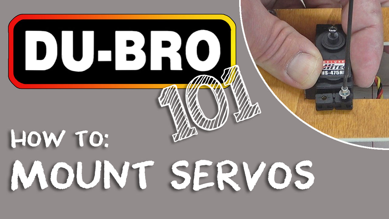 Du-Bro 101 - Servo Mounting for RC Airplanes, Cars, Boats, or Helicopters